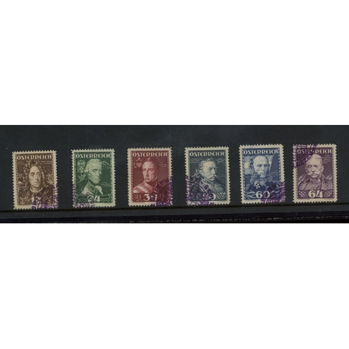 57 - 1935 Welfare Funds Austrian Heroes set used. SG 782-787 Cat �250 (6)