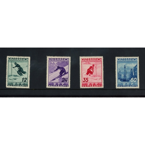 60 - 1936 International Ski Championship Fund set M/M. SG 788-91 Cat �90 (4)