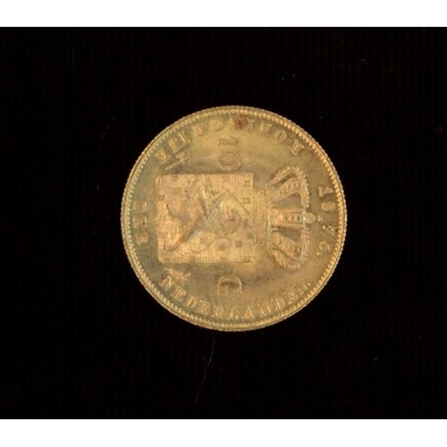 111 - Netherlands 1875 Gold 10 guilden