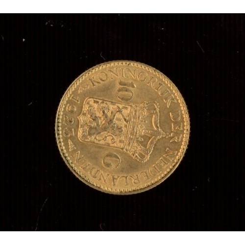 116 - Netherlands 1925 Gold 10 guilden