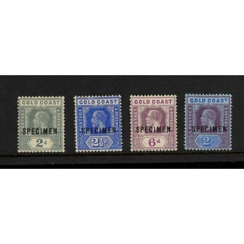 251 - George V 2d, 2ï¿½d, 6d & 2/- overprinted ''SPECIMEN'' Mint. (4)