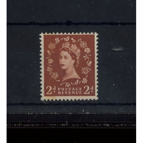 377 - 1959 Phosphor-Graphite 2d light red-brown wmk St Edwards Crown error. U/M, fine. SG 605a Cat ï¿½200