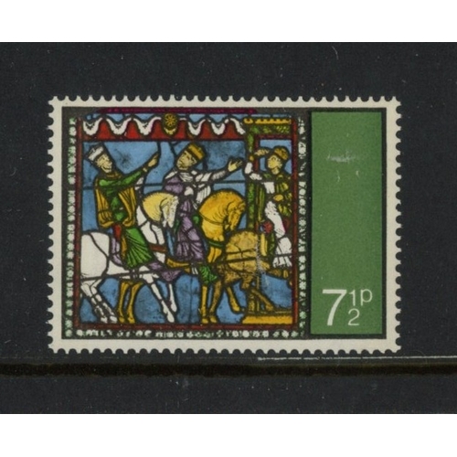 396 - 1971 Christmas 7ï¿½p with Gold (Queen's Head) omitted. U/M, fine. SG 896a Cat ï¿½175