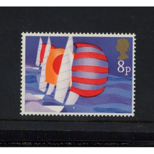 407 - 1975 Sailing 8p with Black omitted. U/M, fine. SG 981a Cat ï¿½75