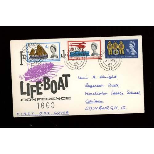 543 - 1963 Lifeboat (Ord) Illustrated FDC with Edinburgh CDS. Handwritten address, fine. Cat ï¿½150