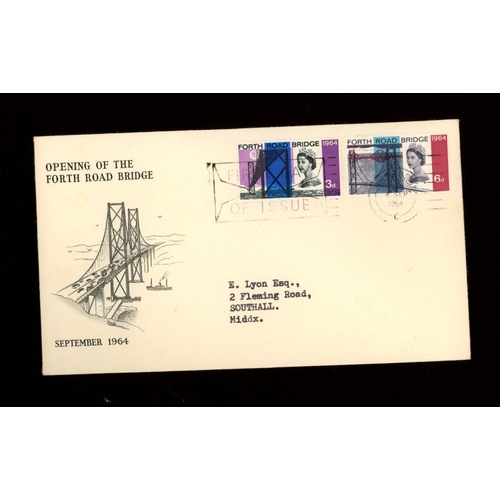 545 - 1964 FRB (Ord) illustrated FDC with Edinburgh First Day of Issue slogan. Typed address, fine. Cat ï¿... 