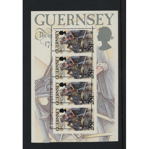 630 - 1993 De La Rue 28p in booklet pane of 4, all stamps grossly misperforated due to a misalignment of t... 