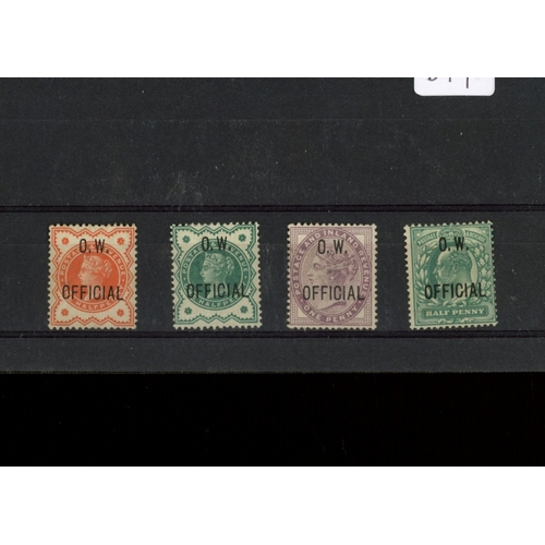 800 - 1896-02 ½d (3 different) Mint & 1d lilac unused. STC £1800 Sold 