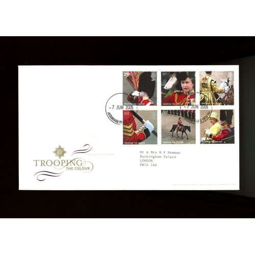 744 - 2005 Trooping the Colour Royal Mail FDC with Buckingham Palace CDS & 2006 Victoria Cross Min Sheet R... 