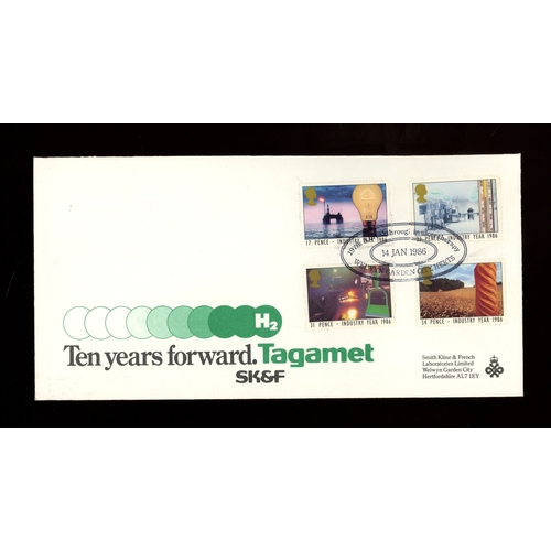 A breakthrough in ulcer therapy Welwyn Garden City (Smith Kline) Official FDC. Very rare. We sold this same FDC, one of only two we have ever had, in our April 2022 sale for £2600.  AP (see photo)