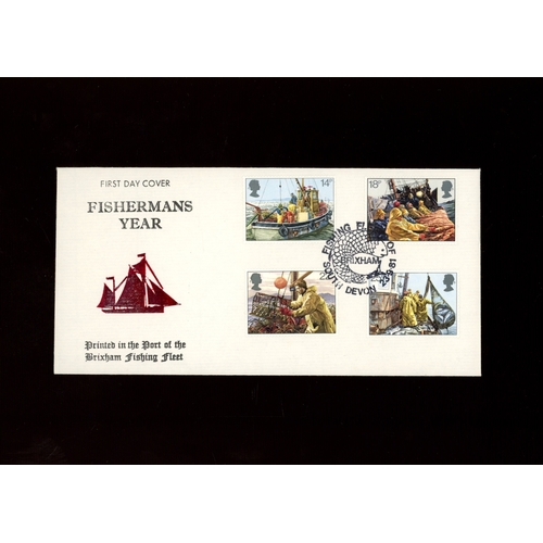 Fishing Fleets of Brixham (Pandora Press) Official FDC. Cat £750. UA