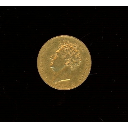 216 - 1826 George IV gold half sovereign (see photo)