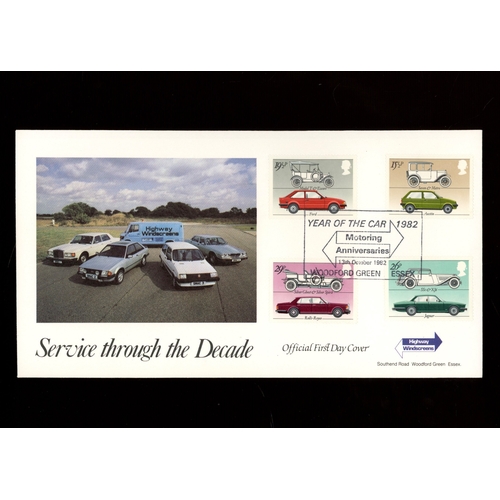 Year of the Car 1982 Woodford Green (Havering) Official FDC. Cat &pound;175. AP (see photo)