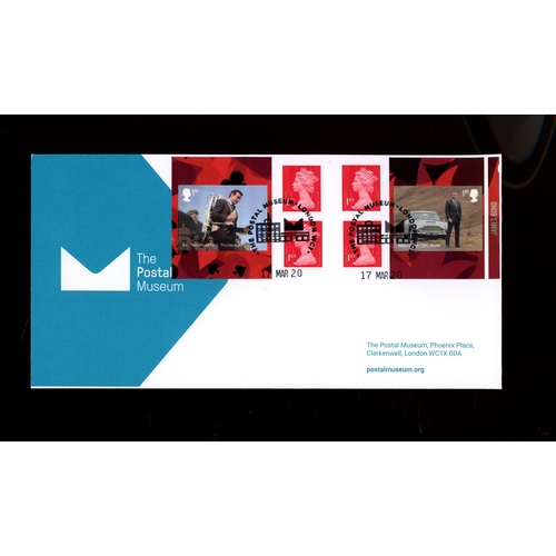 519 - Self adhesive booklet on The Postal Museum London WC1 Official FDC. Numbered 1/1 in pencil on revers... 
