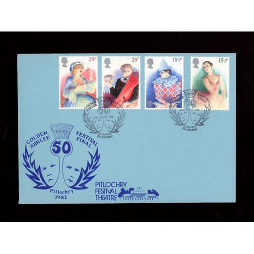 164 - SCDA Golden Jubilee Festival Final Pitlochry Official FDC. Cat £80. UA (see photo)