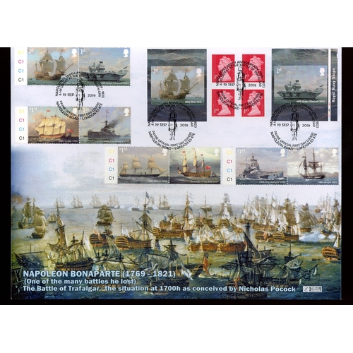 384 - Set in cylinder pairs + self adhesive booklet on Napoleon Road London E5 (Payne) Official FDC. Numbe... 