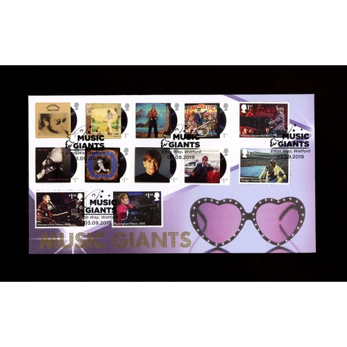 383 - Set + 4 stamps from Miniature Sheet on Elton Way Watford (Buckingham) Official FDC. Cat &pound;20(+)... 