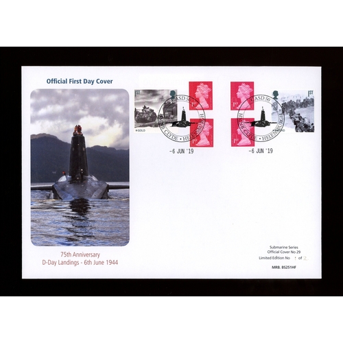 Self adhesive booklet on CASD 50 HMNB Clyde Helensburgh Official FDC. Numbered 1 of 2 covers. UA (see photo)