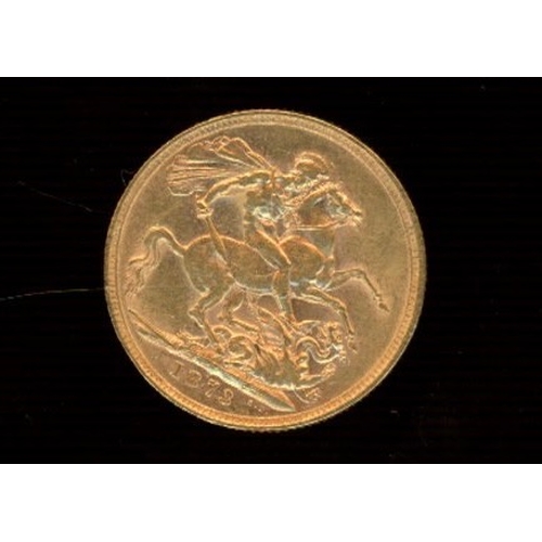 1873 Gold Sovereign (Melbourne Mint) (see photo)