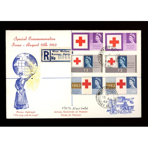 Ordinary &amp; Phosphor sets together on Connoisseur FDC with West Wellow reg CDS. Cat &pound;175. UA (see photo)