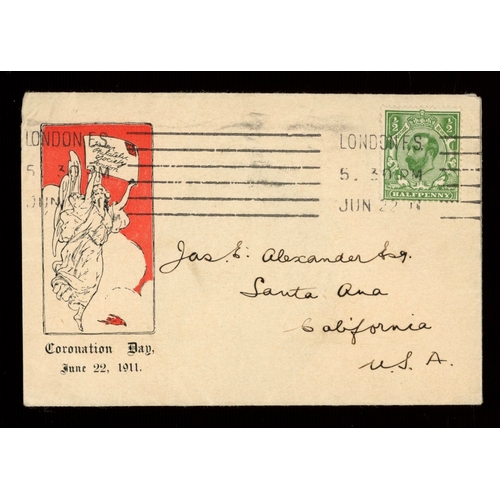 1911 &frac12;d on Junior Philatelic Society FDC with London F.S. M/C. With 1978 BPA Certificate. Slight creasing at left of cover. Cat &pound;350. AW (see photo)