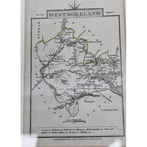 233 - GEORGE BICKHAM An 18th century bird's eye engraved map of 