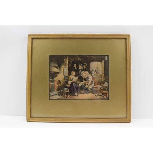 239 - A COLLECTION OF THREE BAXTER PRINTS, to include 'The Disposition of Christ', 19cm x 16cm, gilt frame... 