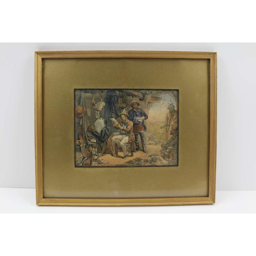 239 - A COLLECTION OF THREE BAXTER PRINTS, to include 'The Disposition of Christ', 19cm x 16cm, gilt frame... 