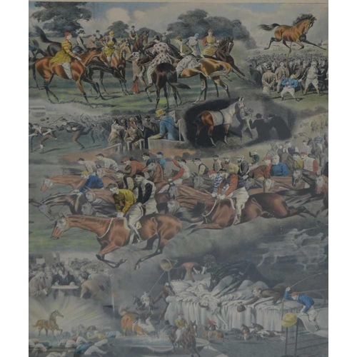 240 - AFTER A.C. HAVELL 'A Racing Nightmare' and 'A Fox Hunters Dream', a pair of sporting colour prints, ... 