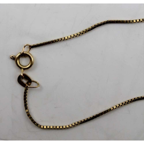 85 - A 9CT GOLD NECK CHAIN SUSPENDING A CAGED PEARL PENDANT, together with a 9ct gold ribbon bar brooch s... 