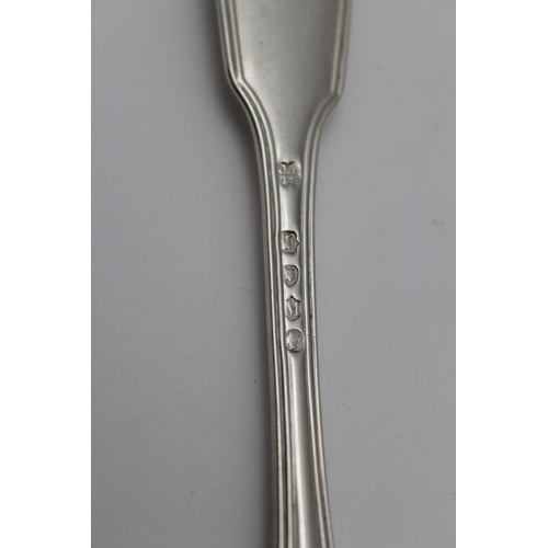 50 - John Aldwinckle and Thomas Slater, a set of twelve fiddle & thread pattern silver dinner forks, cres... 