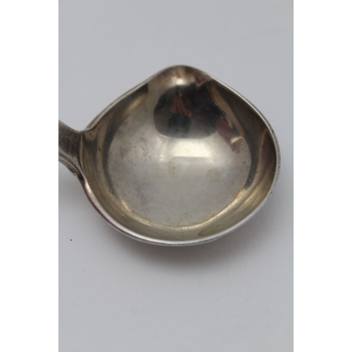 45 - John Smyth, a mid-19th century Irish silver ladle with pouring lip, fiddle pattern handle with stag ... 