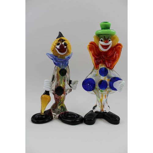 100 - A collection of four Murano glass clowns, the tallest 23cm