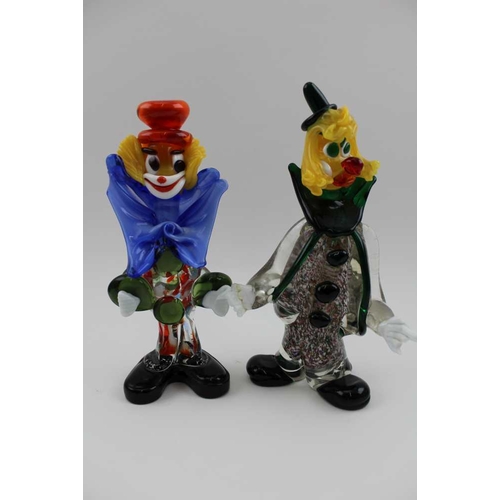 100 - A collection of four Murano glass clowns, the tallest 23cm