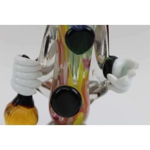 100 - A collection of four Murano glass clowns, the tallest 23cm