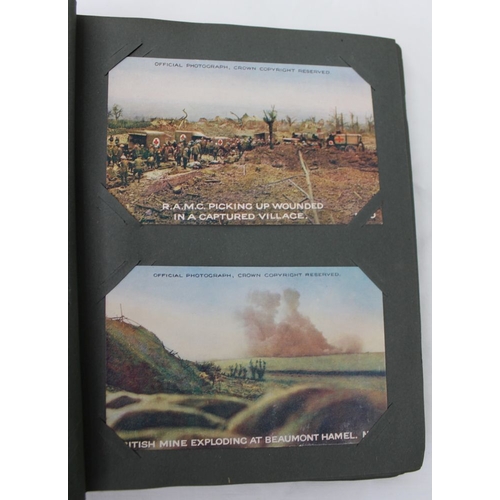 119 - 'Daily Mail' official war postcard album, together with other postcards