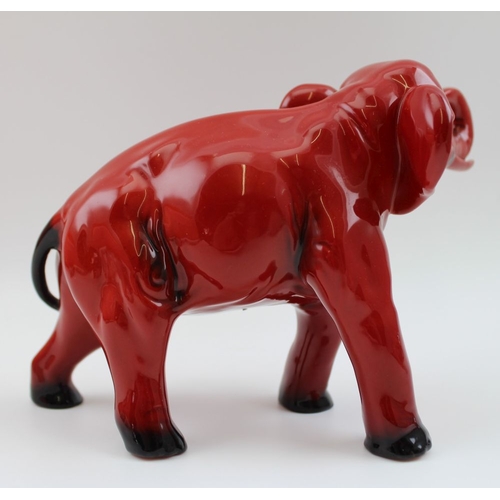 80 - A Royal Doulton Flambe Elephant, 13cm high