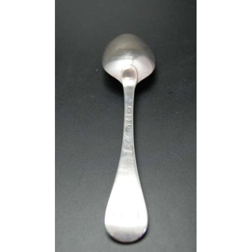 104 - Isaac Cookson, a George II silver spoon, Newcastle 1732, 20cm long, 73g