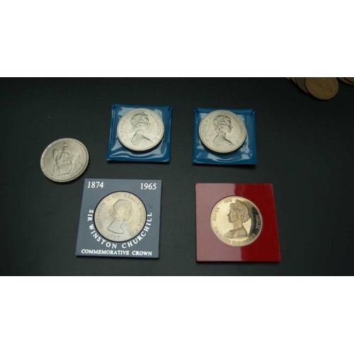 479 - A quantity of GB and South African coins, includes a 1775 half penny, other coins various include cr... 