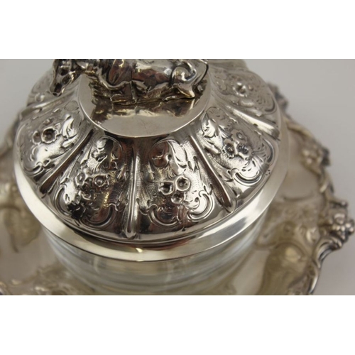 5 - Henry Lias & Henry John Lias, a Victorian silver butter dish,  London 1854, 375g