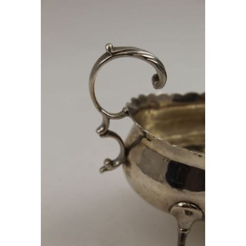 10 - William Skeen, an early George III silver sauce boat, London 1769, 100g