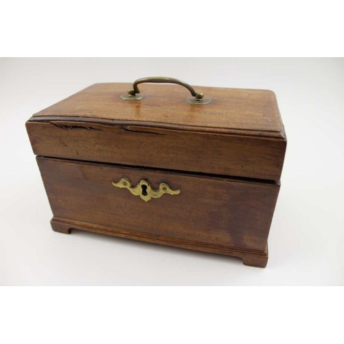 108 - A 19th century mahogany box, contains items of costume jewellery including a cultural pearl necklace... 