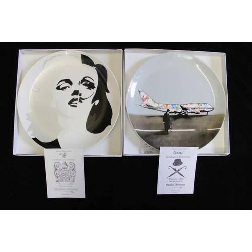 205 - A collection of six Royal Doulton Nick Walker limited edition collector's plates, with contemporary ... 