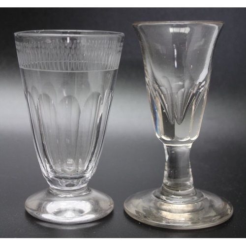 245 - A large collection of glass ware including; a Victorian deceptive glass c.1850, an century etched wi... 