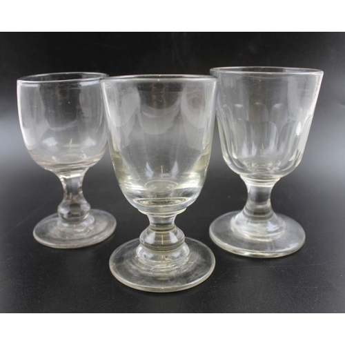 266 - A collection of 3 19th century glasses, various sizes