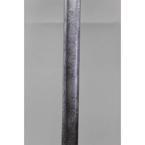 270 - A George V Dress sword by Atkinson & Wood, housed in leather covered scabbard & dust case