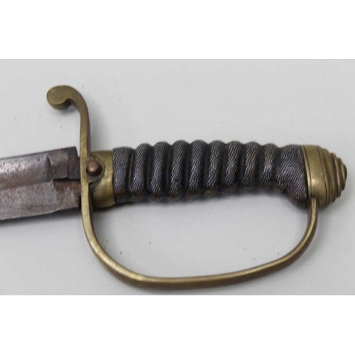 273 - Two 19th century French swords with shagreen grips, remains of one scabbard