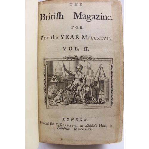 294 - A collection of half calf bound magazines from the 18th & 19th century includes 