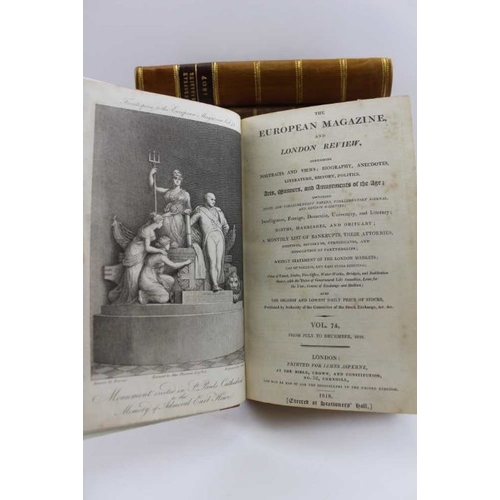 295 - A collection of eight half calf bound copies of 