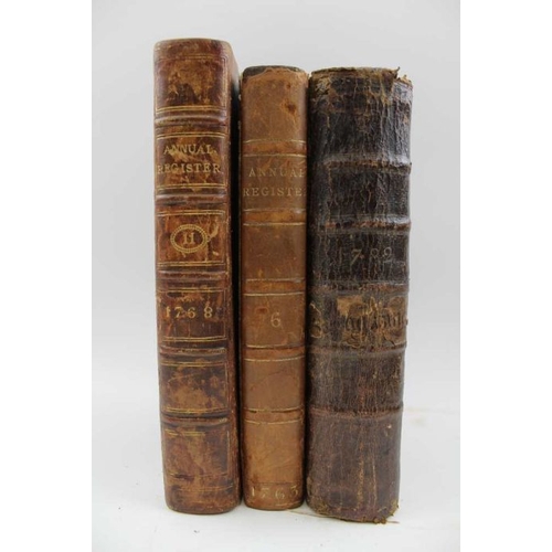 296 - A collection of half calf bound registers relating to the late 18th century (eleven volumes)